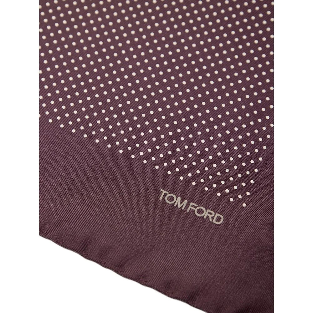 Tom Ford Bordeaux Silk Clutch Bag