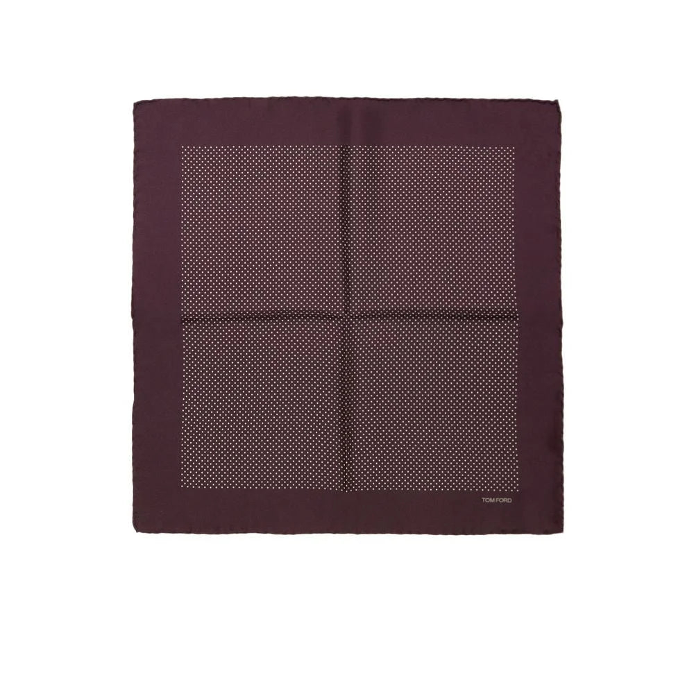 Tom Ford Bordeaux Silk Clutch Bag