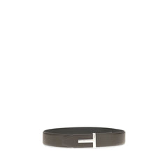 Tom Ford Brown Calf Leather Bos Taurus Belt