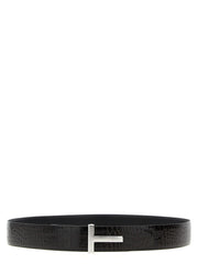 Tom Ford Brown Calfskin Belt - 85 cm / 34 Inches