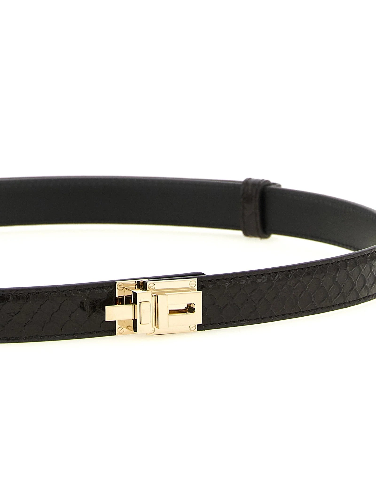 Tom Ford Brown Calfskin Regular Belt