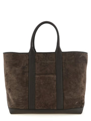 Tom Ford Brown Calfskin Tote Bag