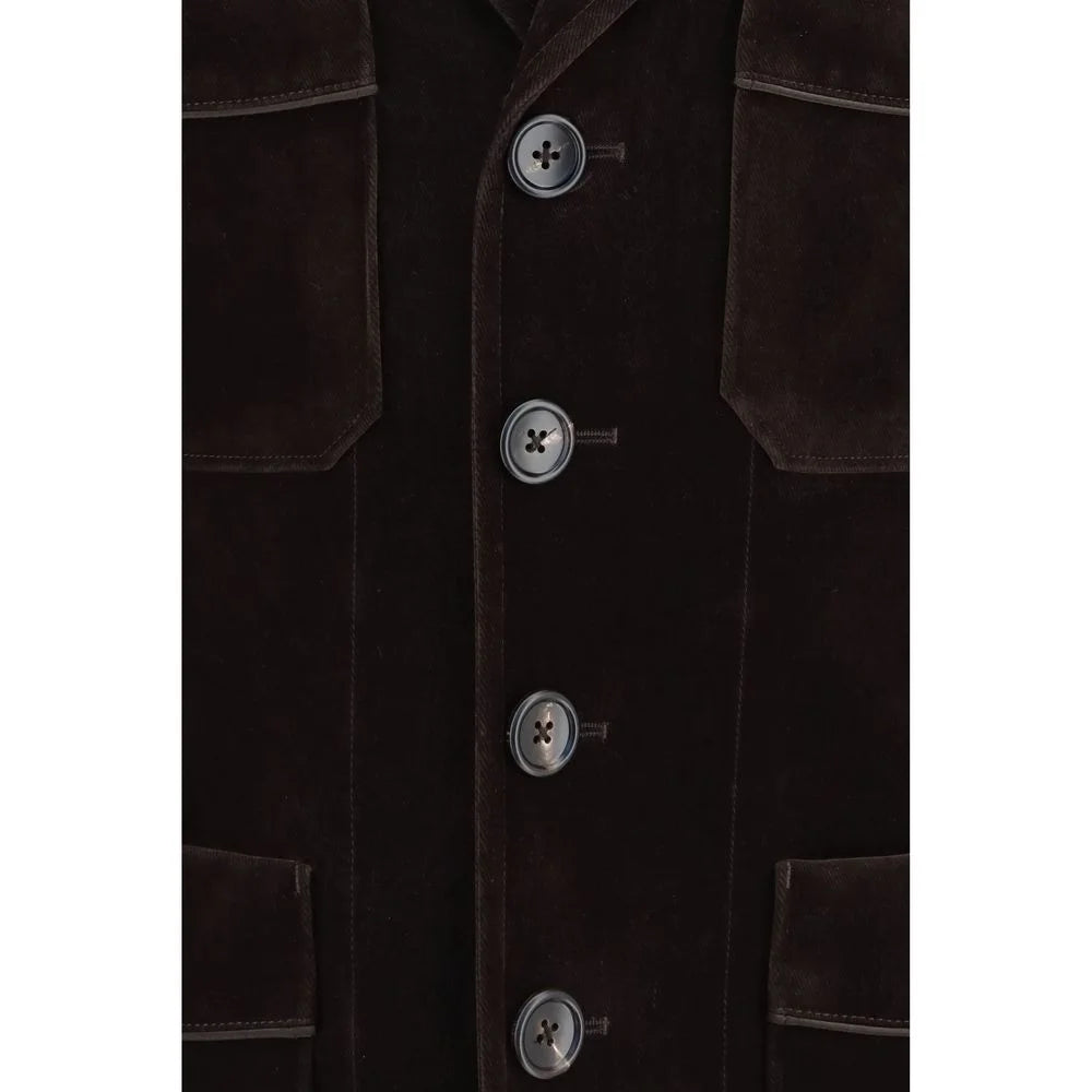 Tom Ford Brown Cotton Blazer