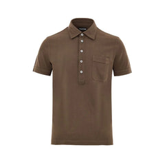 Tom Ford Brown Cotton Polo Shirt - IT48 | M