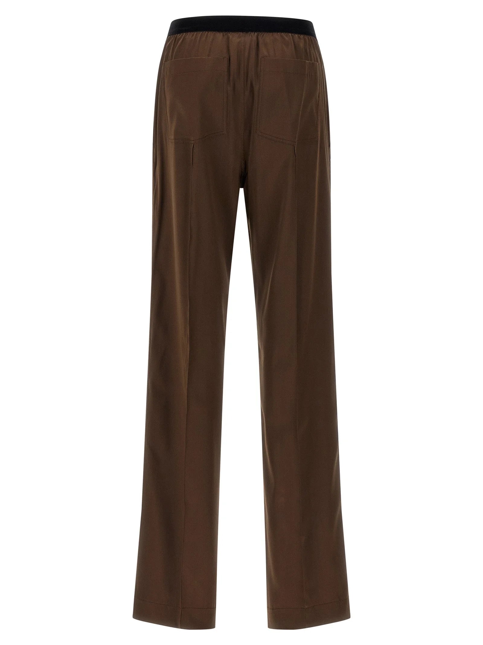 Tom Ford Brown Silk Casual Pants