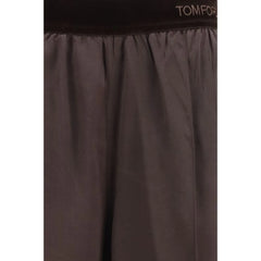 Tom Ford Brown Silk Casual Pants
