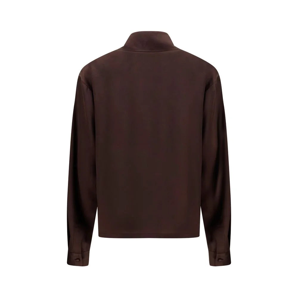 Tom Ford Brown Silk Dress Shirt - IT40 | M