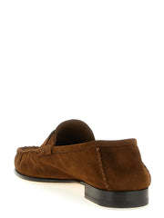 Tom Ford Brown Suede Leather Slip-On Loafers - EU45/US12