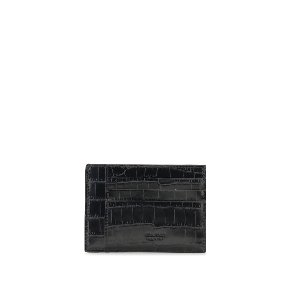 Tom Ford Croco leather Card Holder - Card Cases