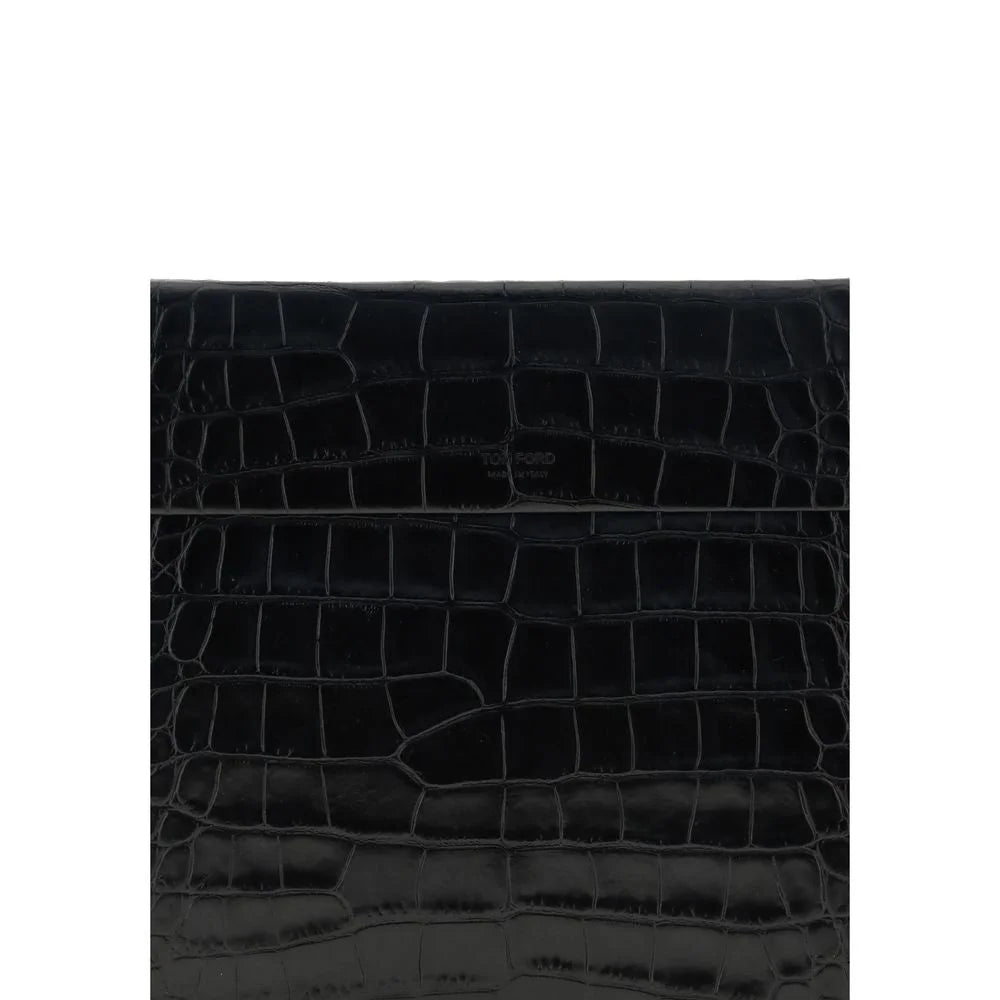Tom Ford Crocodile print leather Pouch - Clutch Bags