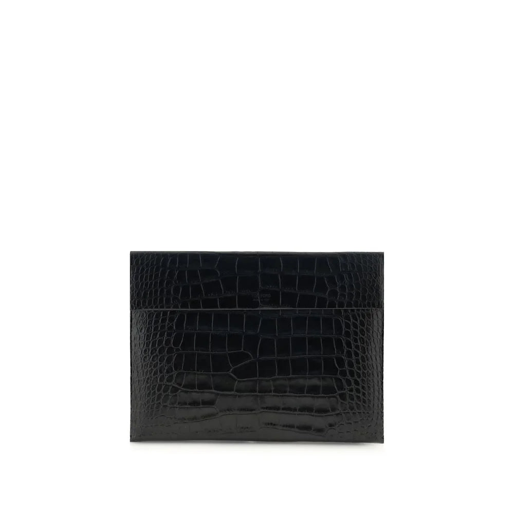 Tom Ford Crocodile print leather Pouch - Clutch Bags