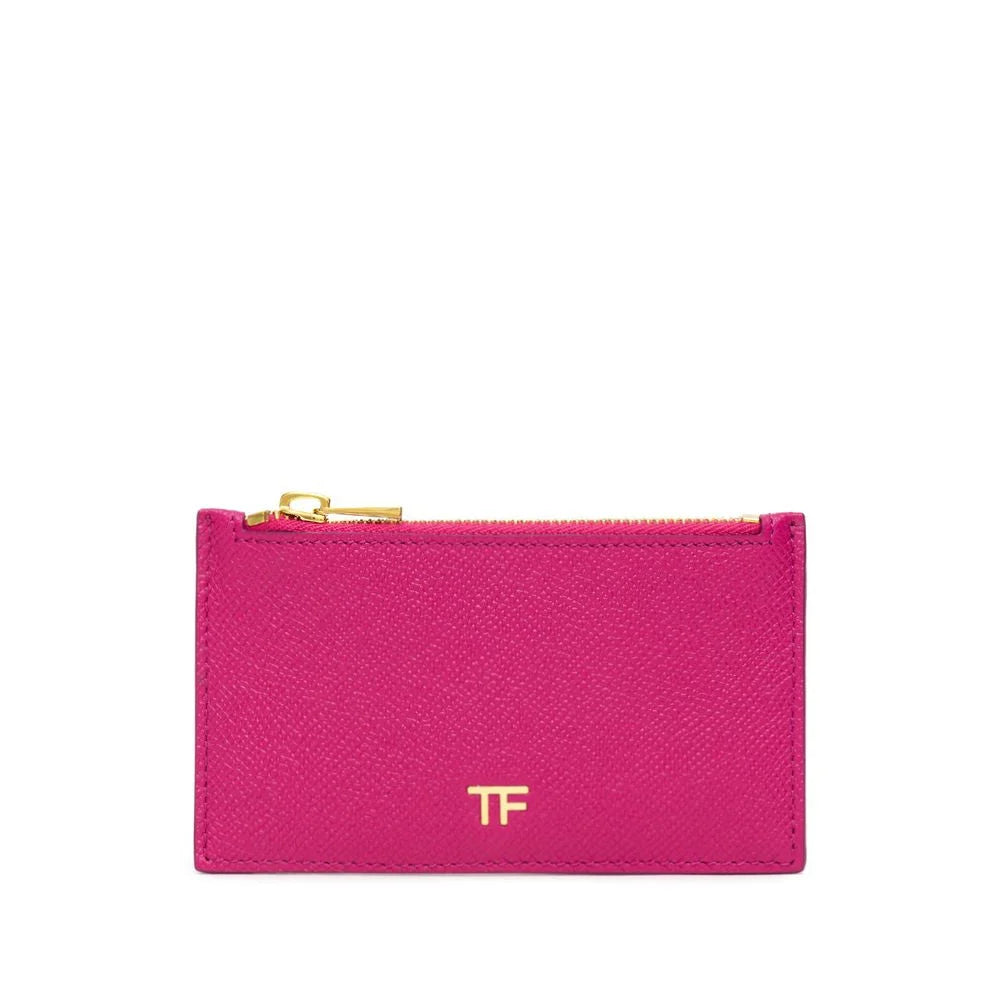 Tom Ford Fuchsia Leather Cardholder - Card Cases