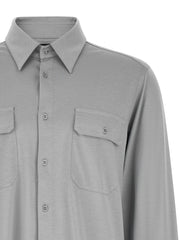 Tom Ford Gray Silk Blouse