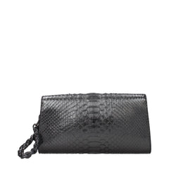 Tom Ford Graue Clutch aus Leder