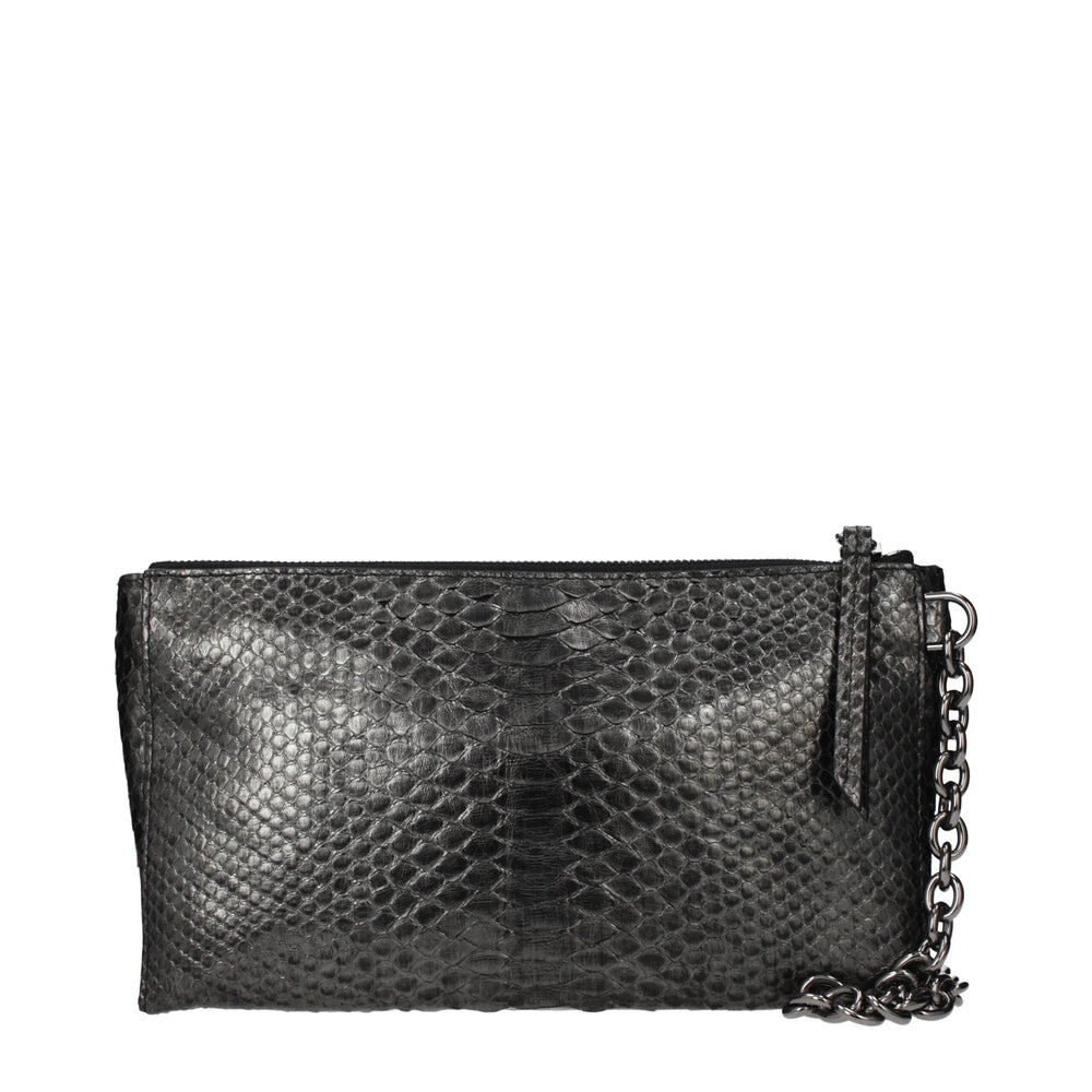 Sac à main en cuir gris Tom Ford