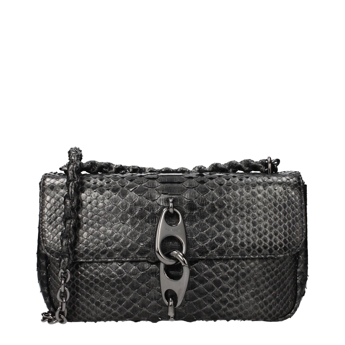 Tom Ford Gray Skin Shoulder Bag