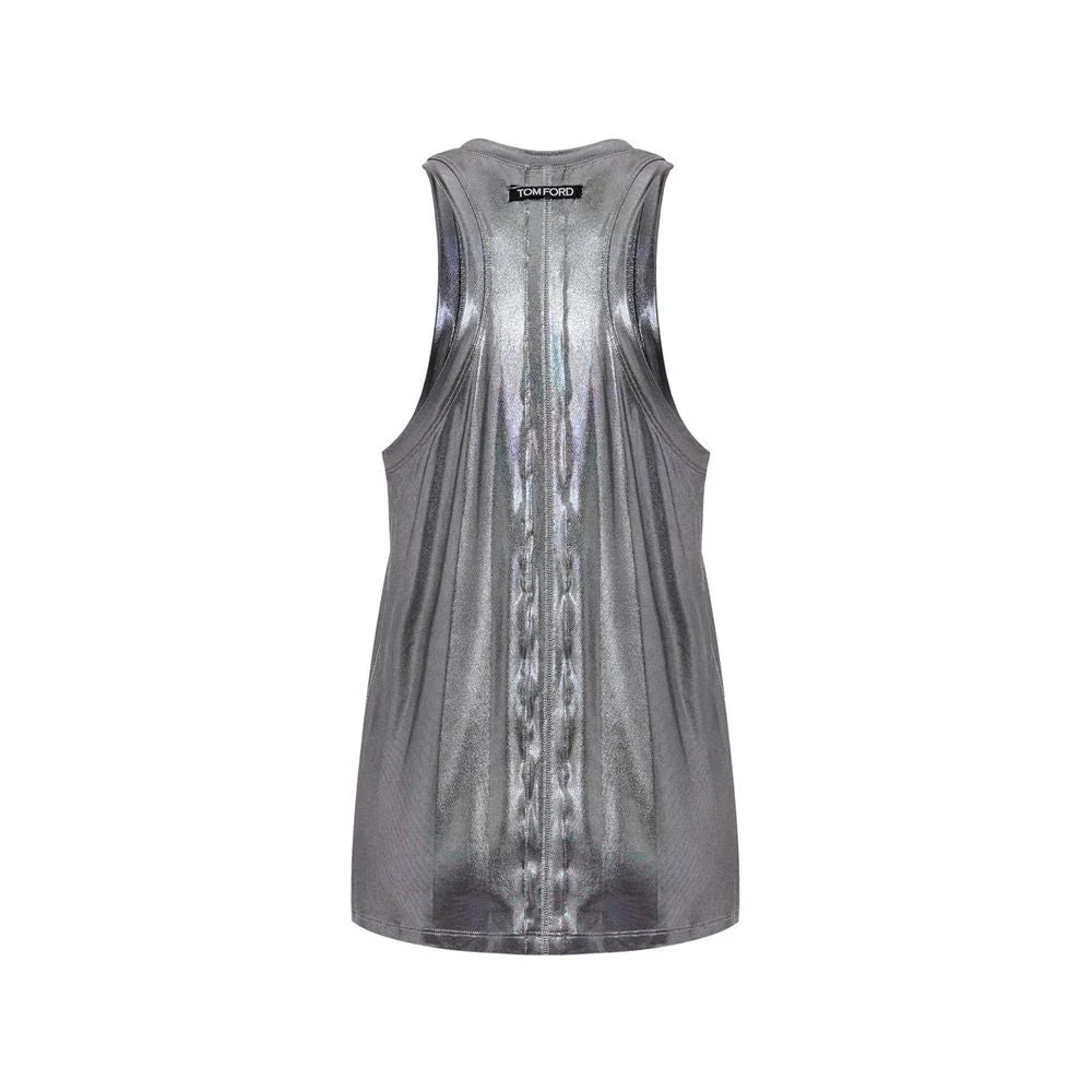 Tom Ford Gray Viscose Tank Top - IT40|S - Tank Tops