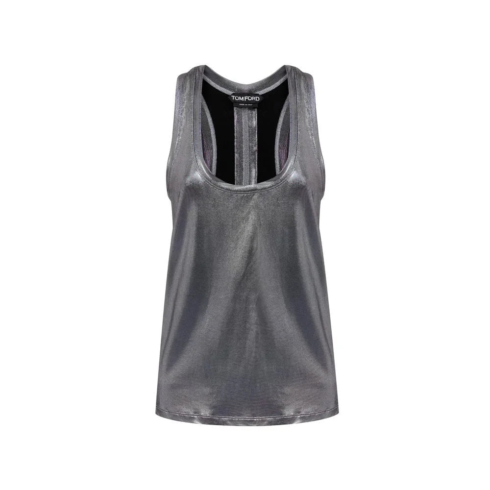 Tom Ford Gray Viscose Tank Top - IT40|S - Tank Tops