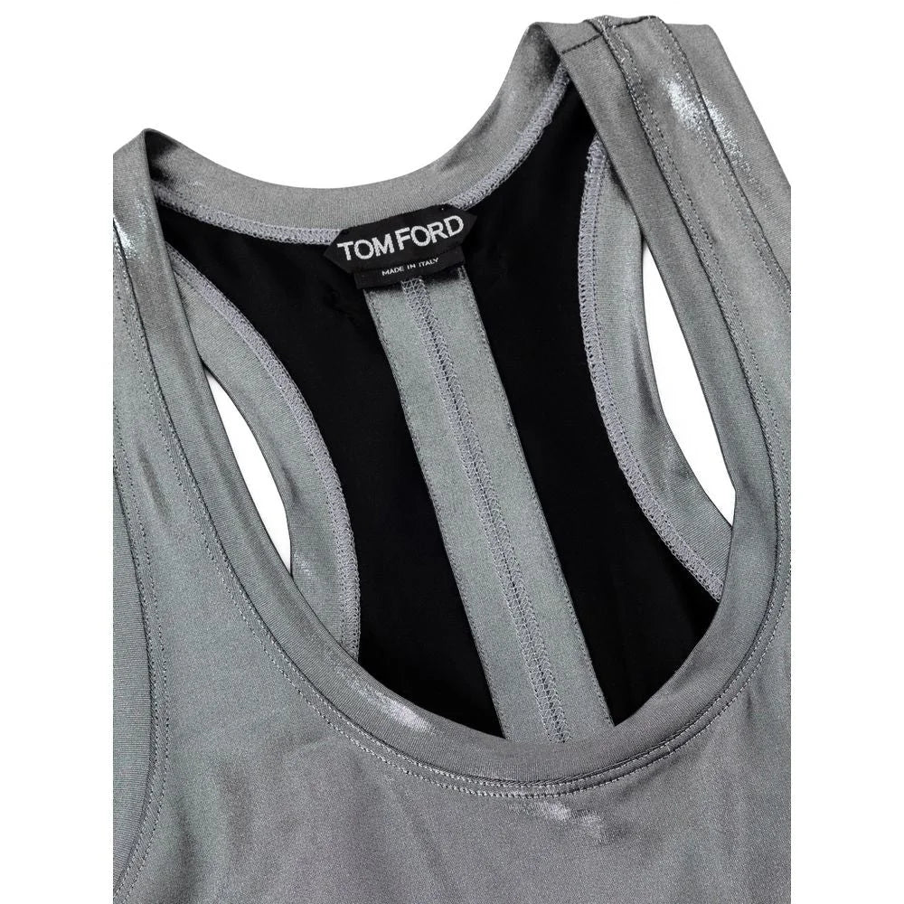Tom Ford Gray Viscose Tank Top - IT40|S - Tank Tops