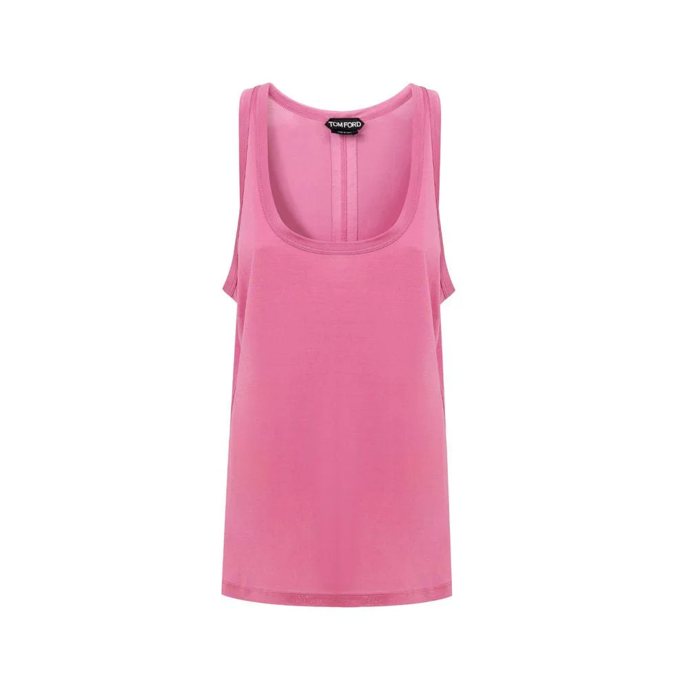 Tom Ford Pink Silk Tank Top - IT38|XS - Tank Tops