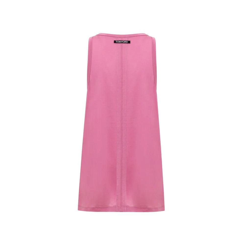 Tom Ford Pink Silk Tank Top - IT38|XS - Tank Tops