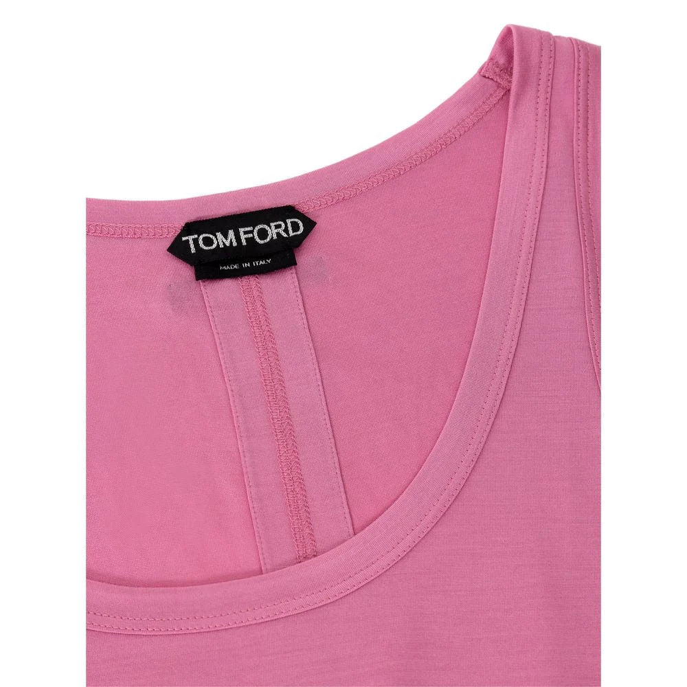 Tom Ford Pink Silk Tank Top - IT38|XS - Tank Tops