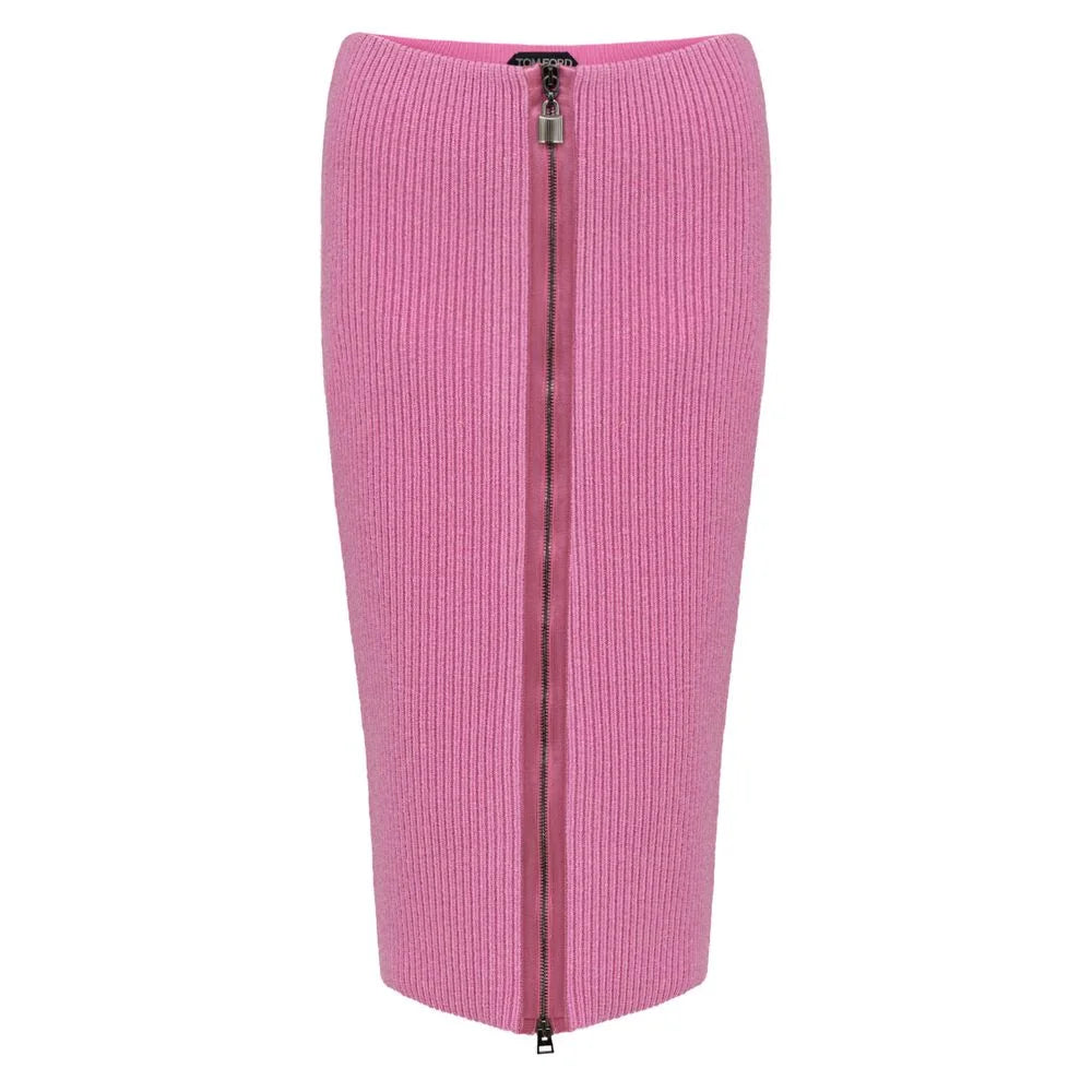 Tom Ford Pink Wool Midi - Skirts