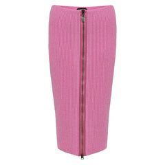 Tom Ford Pink Wool Midi - Skirts