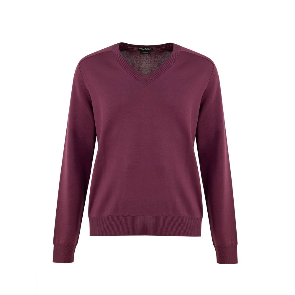 Tom Ford Purple Silk Sweater - IT52 | XL - Sweaters