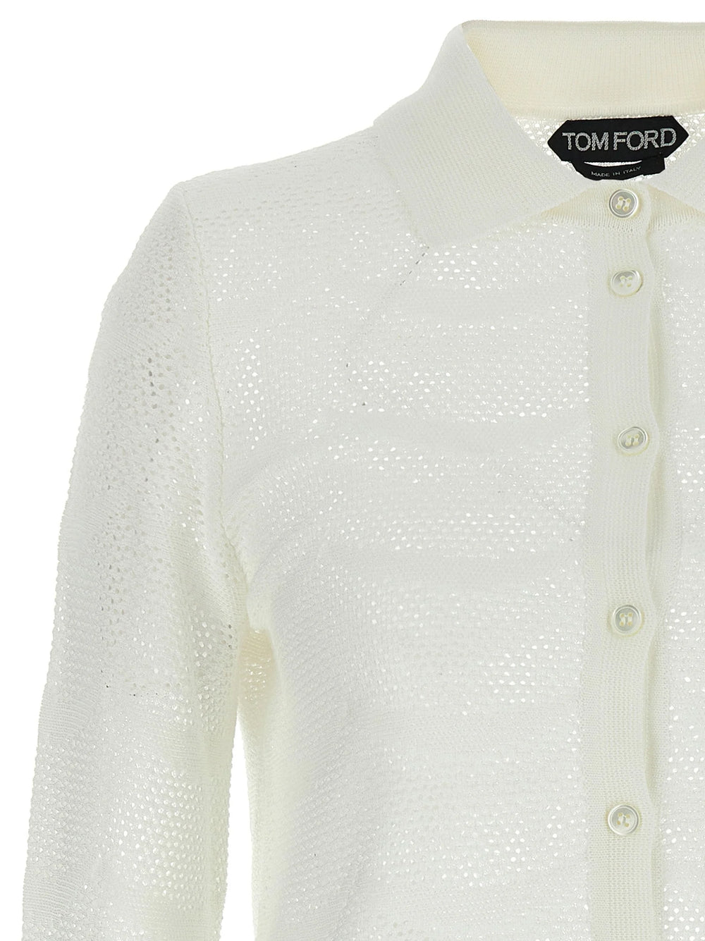Tom Ford White Cotton Cardigan - S
