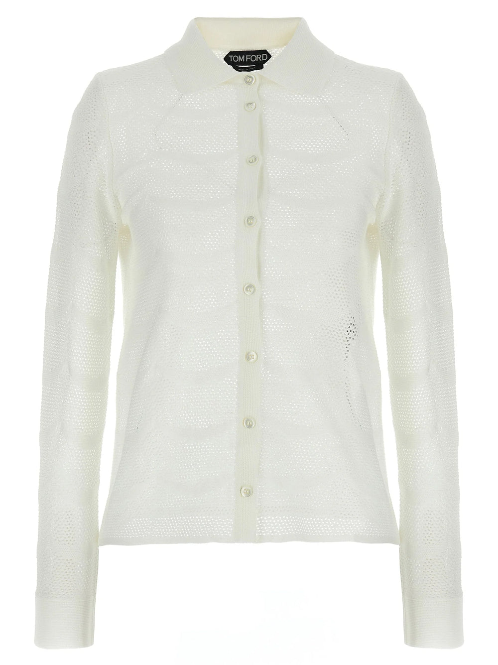Tom Ford White Cotton Cardigan - S