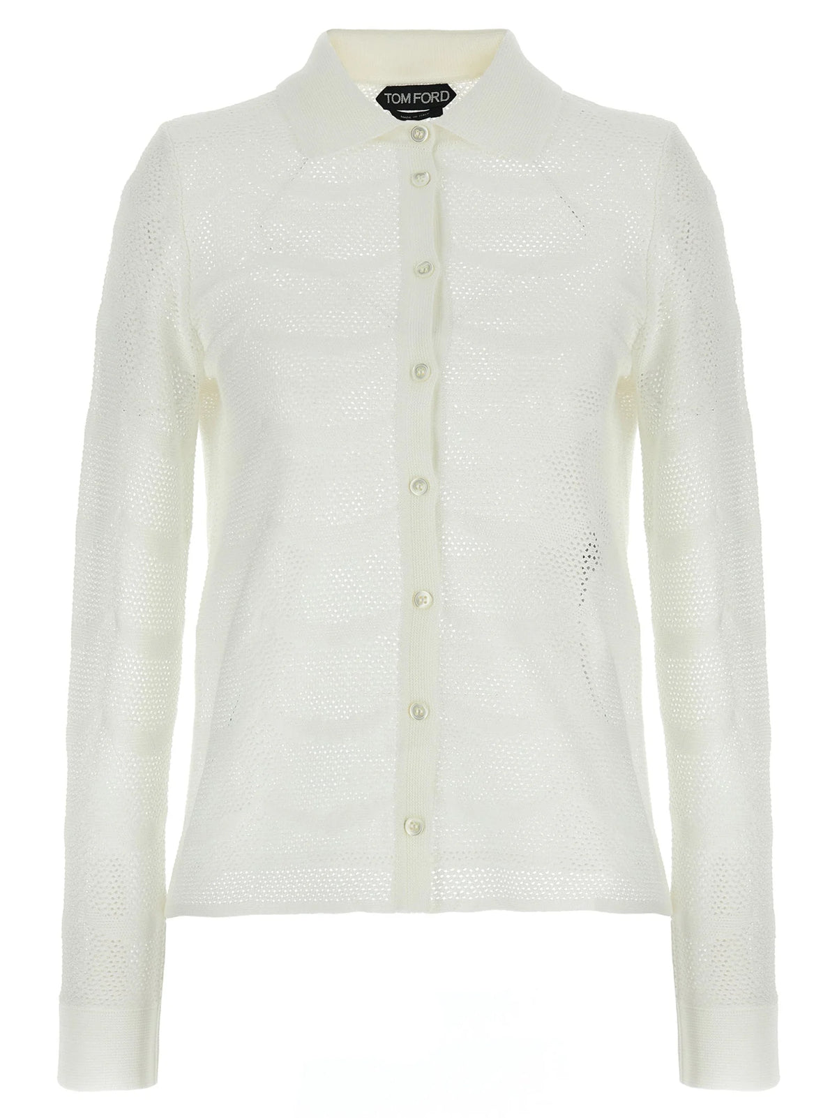 Tom Ford White Cotton Cardigan - S