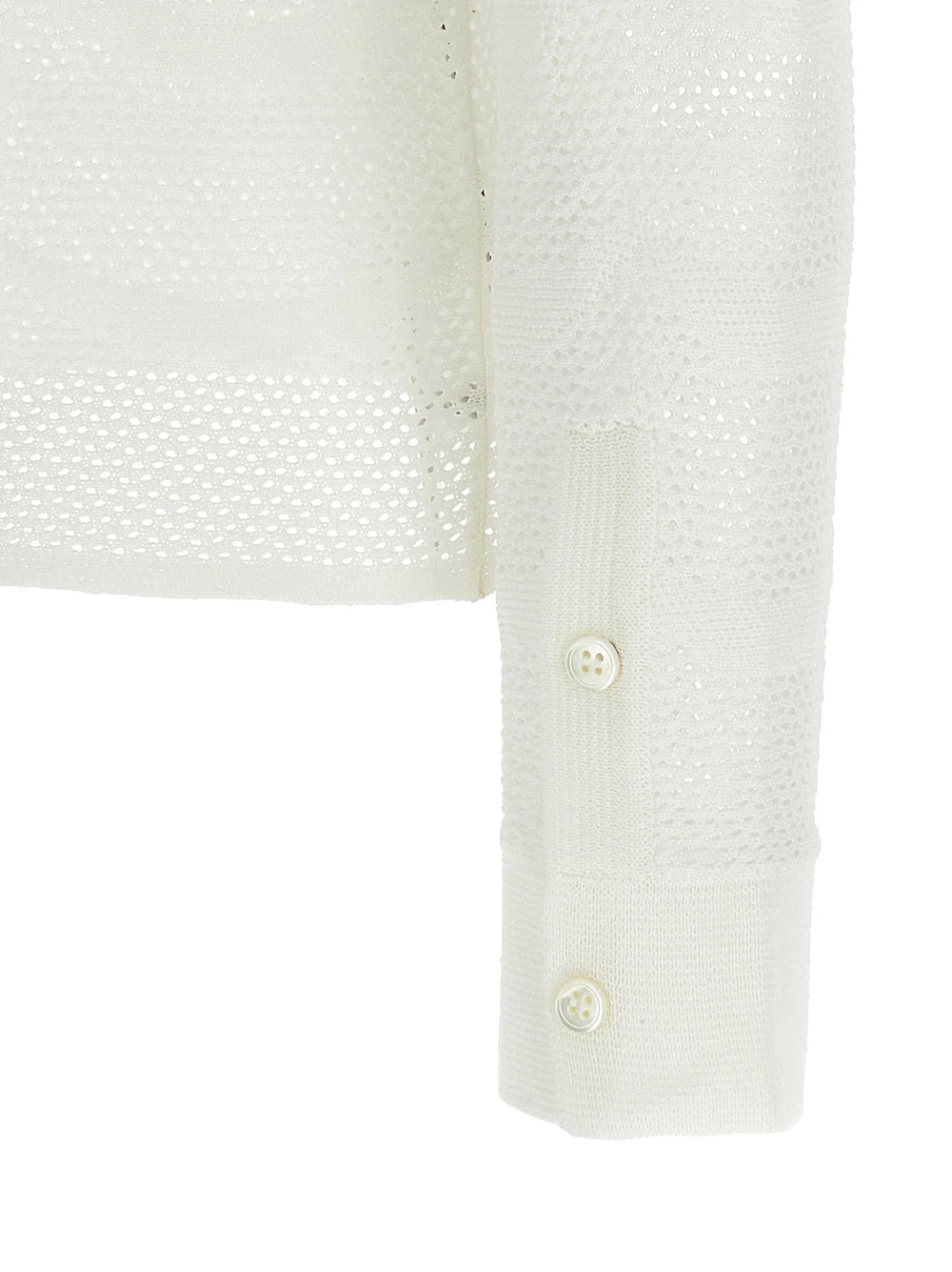 Tom Ford White Cotton Cardigan - S
