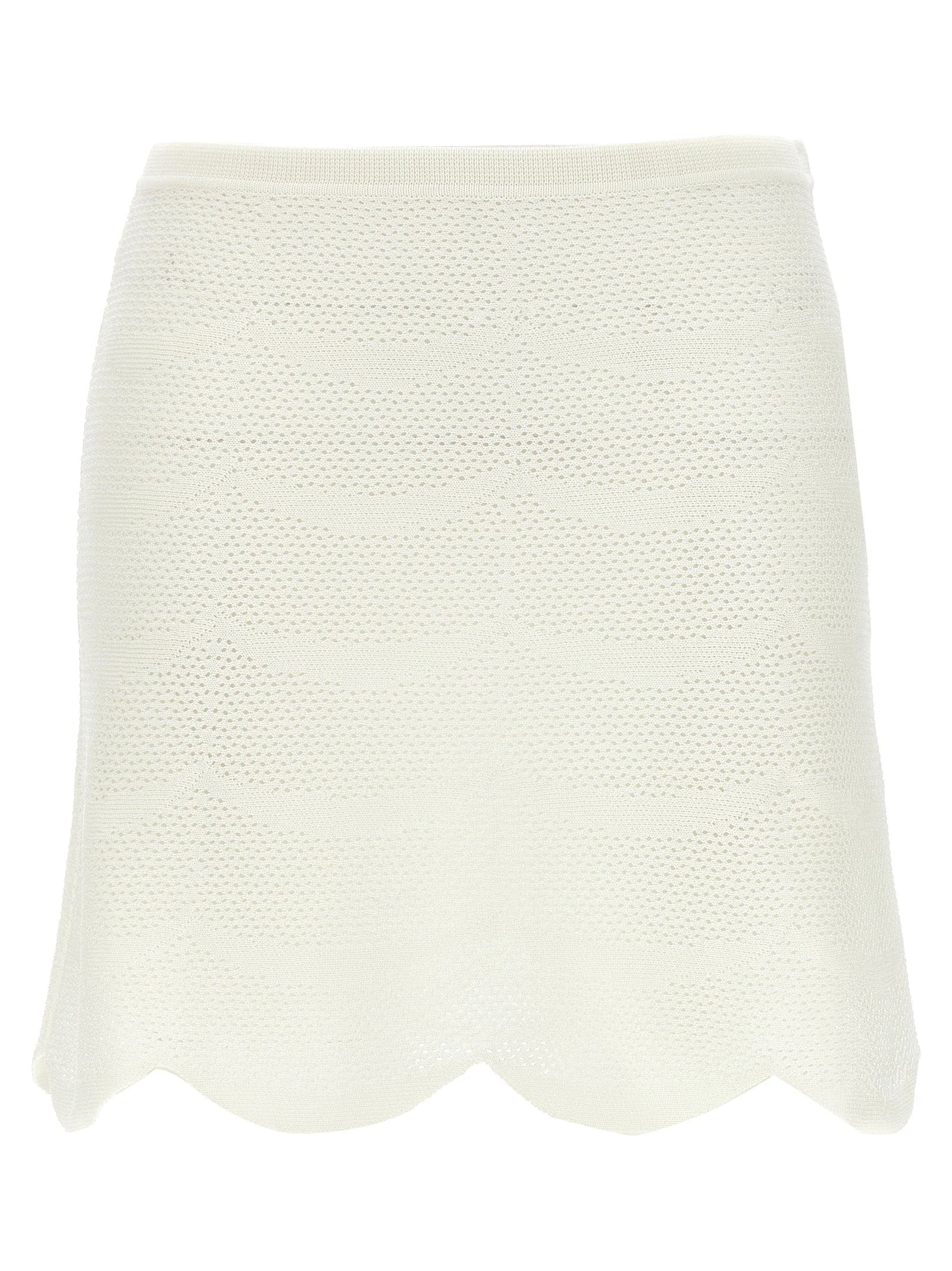 Tom Ford White Cotton Long Skirt