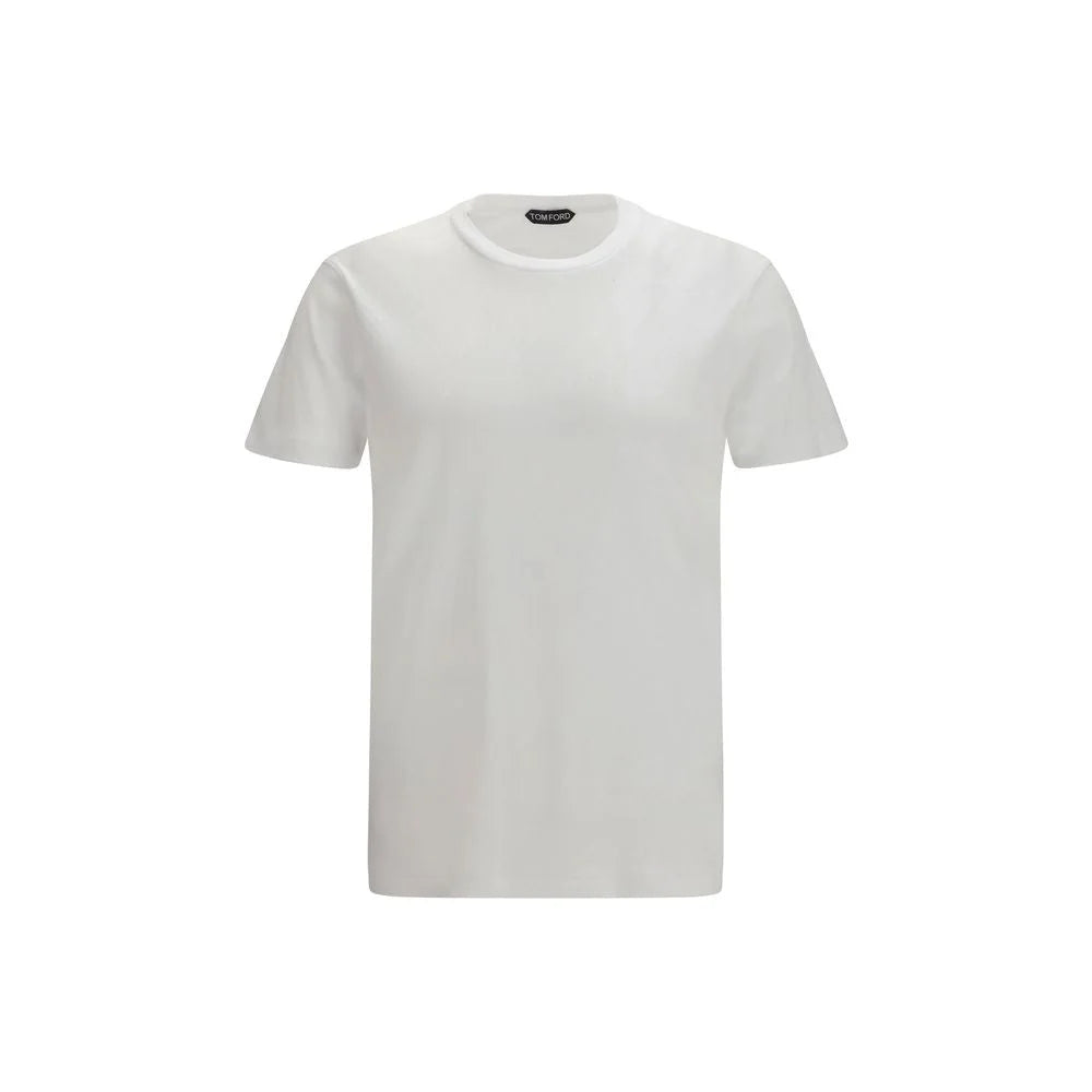 Tom Ford White Cotton T-Shirt - T-Shirts