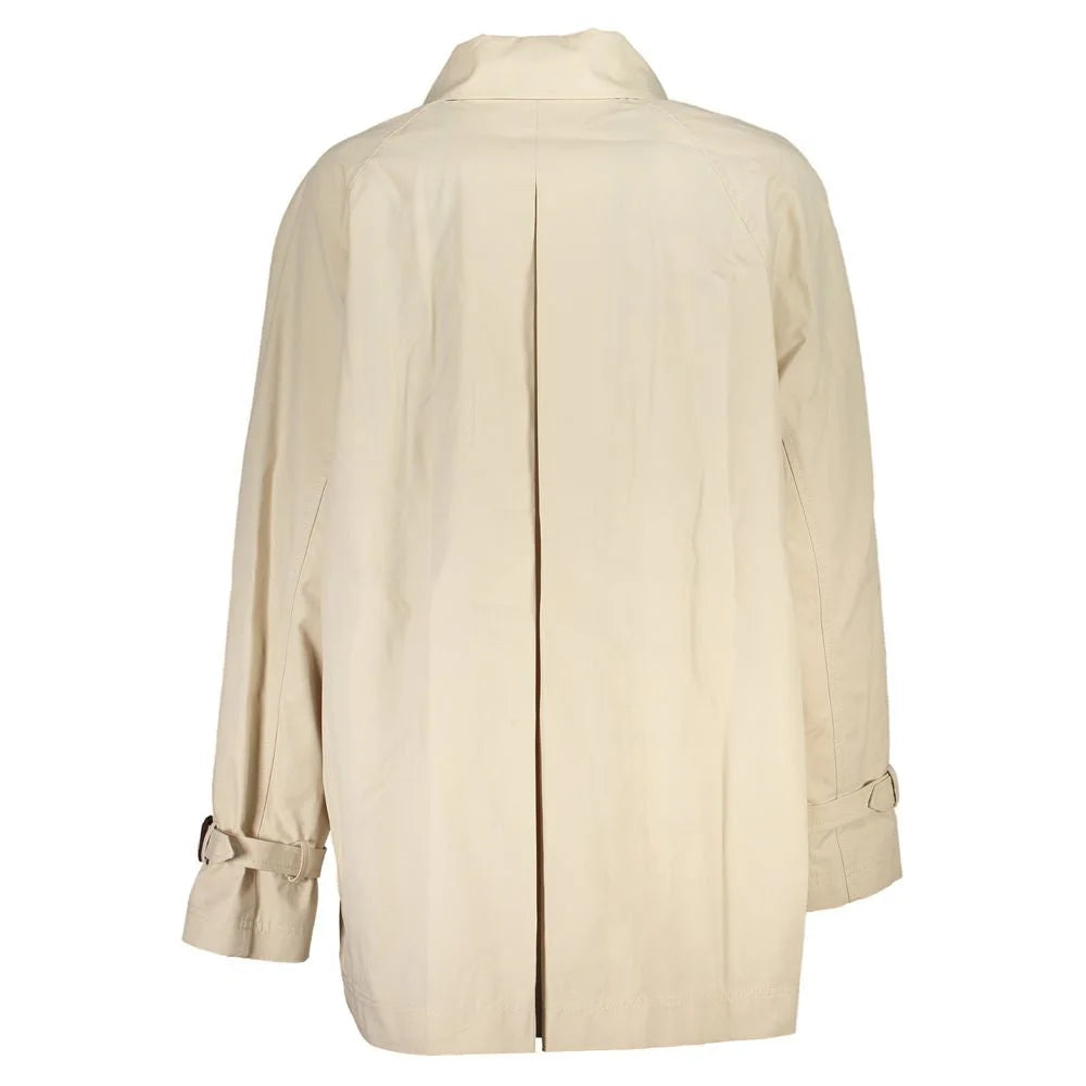 Tommy Hilfiger Beige Cotton Jackets & Coat - Trench Coats