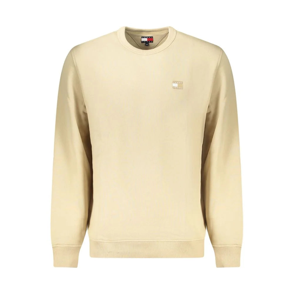 Tommy Hilfiger Beige Cotton Men Sweater - Sweatshirts