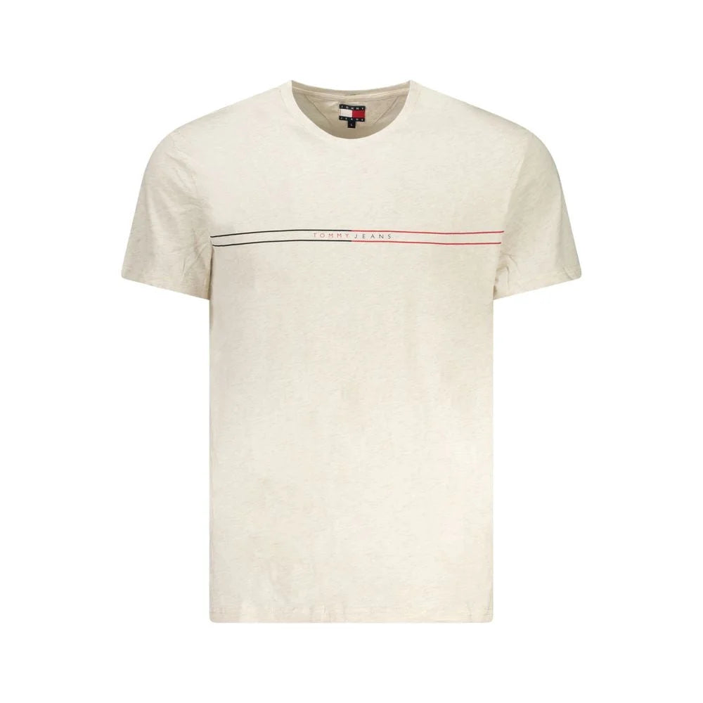 Tommy Hilfiger Beige Cotton Men T-Shirt - T-Shirts