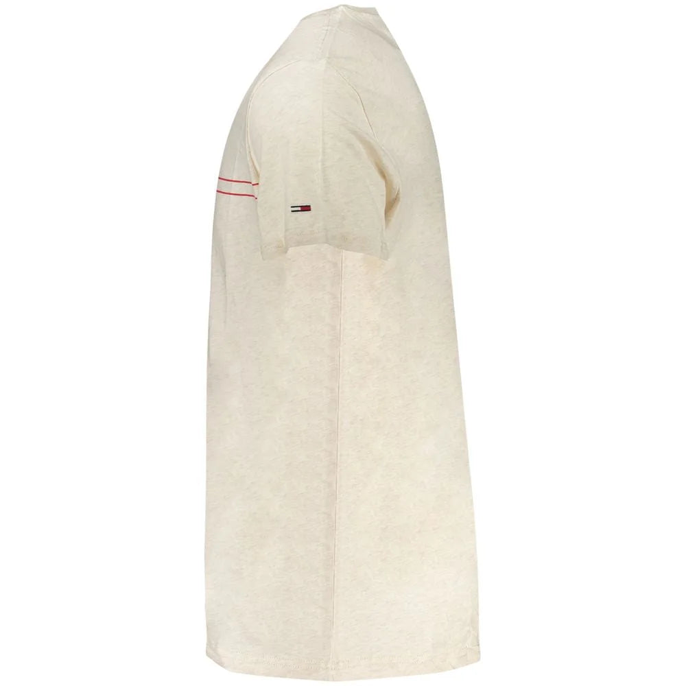 Tommy Hilfiger Beige Cotton Men T-Shirt - T-Shirts