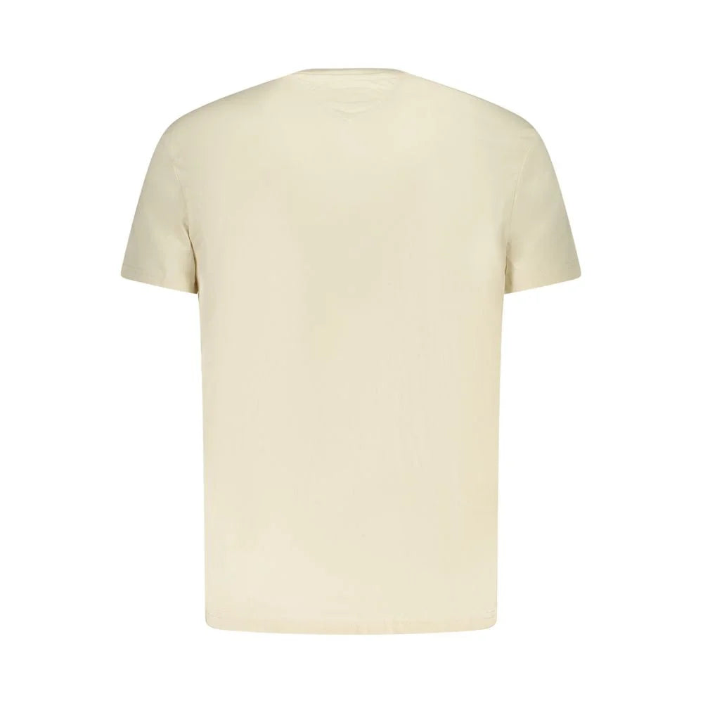 Tommy Hilfiger Beige Cotton Men T-Shirt - T-Shirts