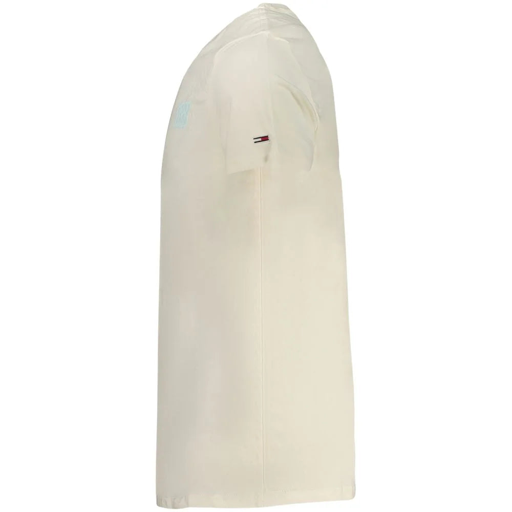 Tommy Hilfiger Beige Cotton Men T-Shirt - T-Shirts