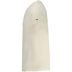 Tommy Hilfiger Beige Cotton Men T-Shirt - T-Shirts