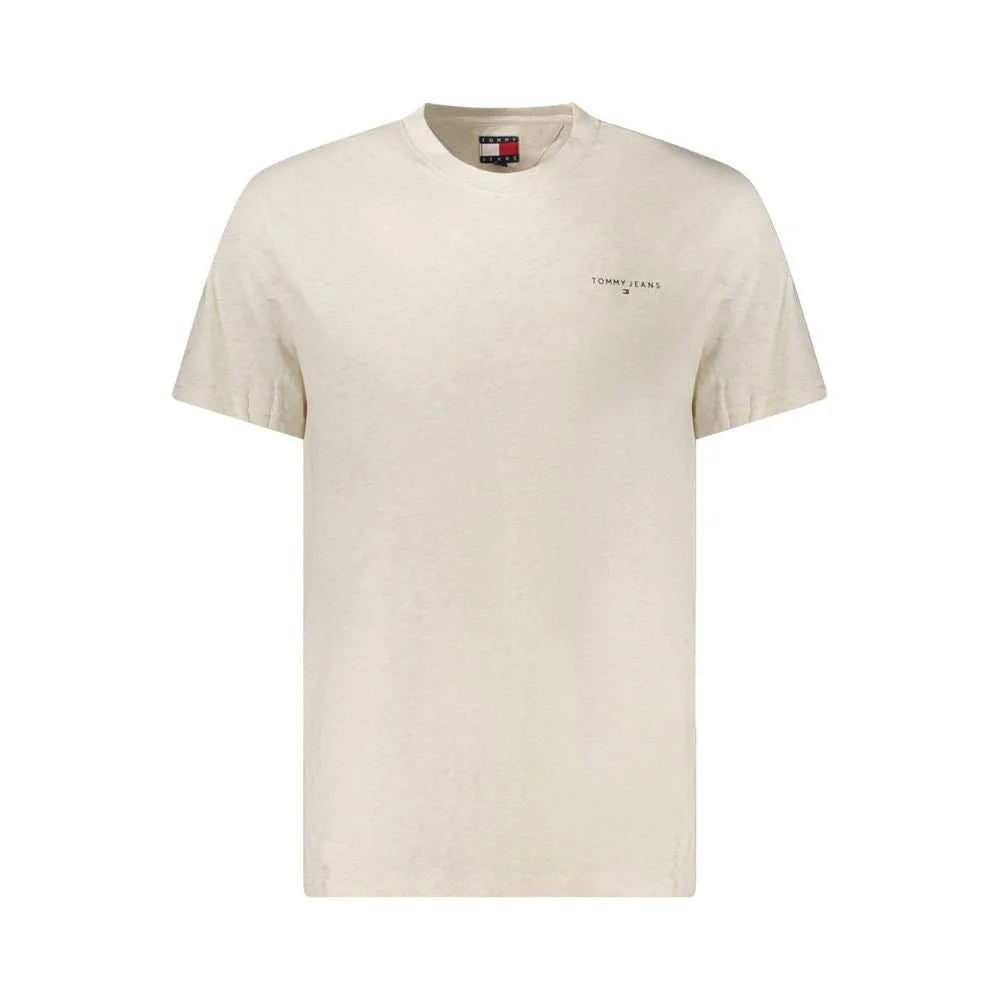 Tommy Hilfiger Beige Cotton Men T-Shirt - T-Shirts