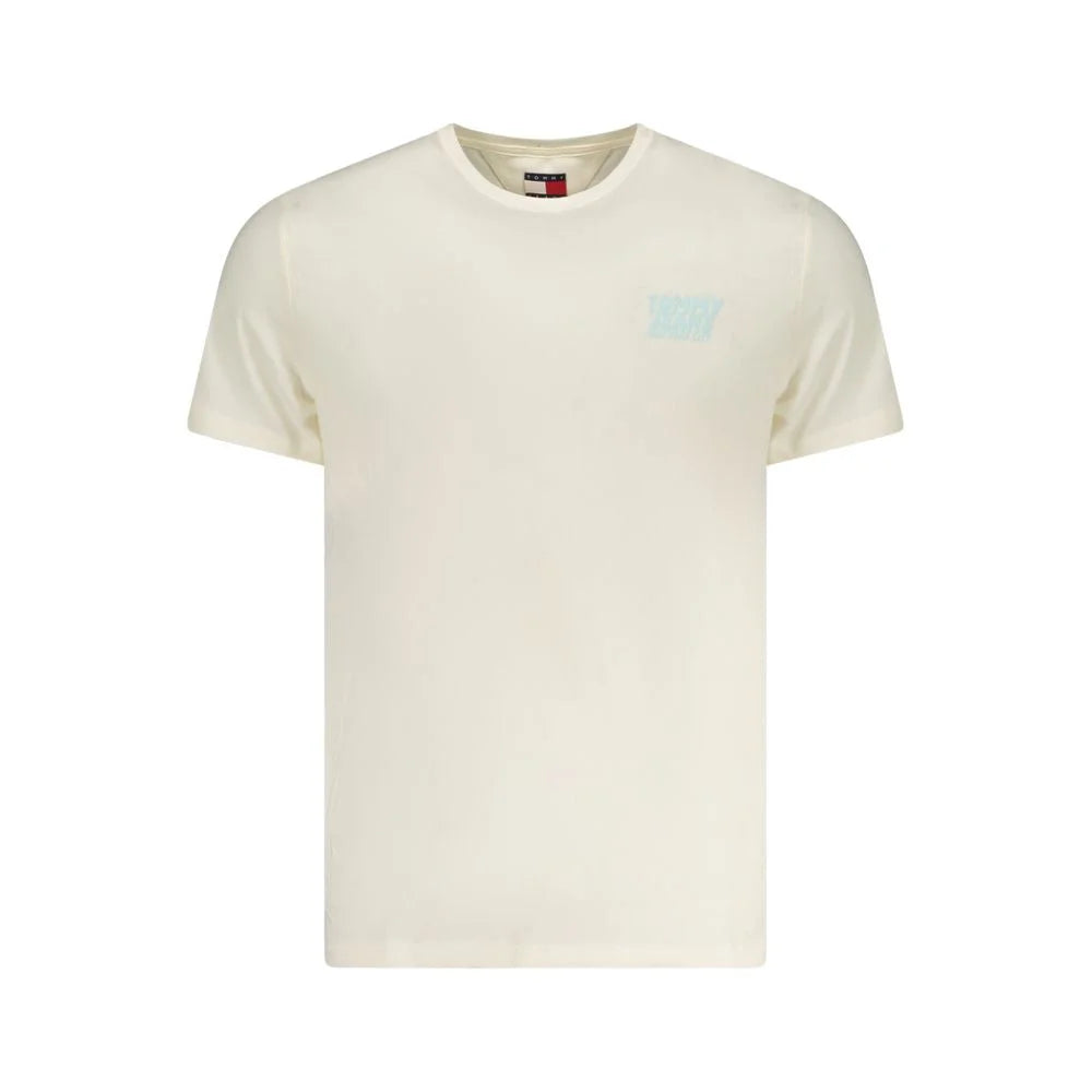 Tommy Hilfiger Beige Cotton Men T-Shirt - T-Shirts