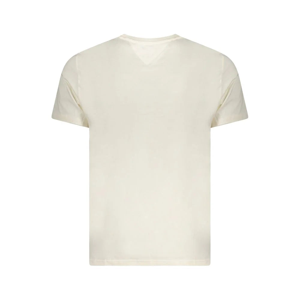 Tommy Hilfiger Beige Cotton Men T-Shirt - T-Shirts