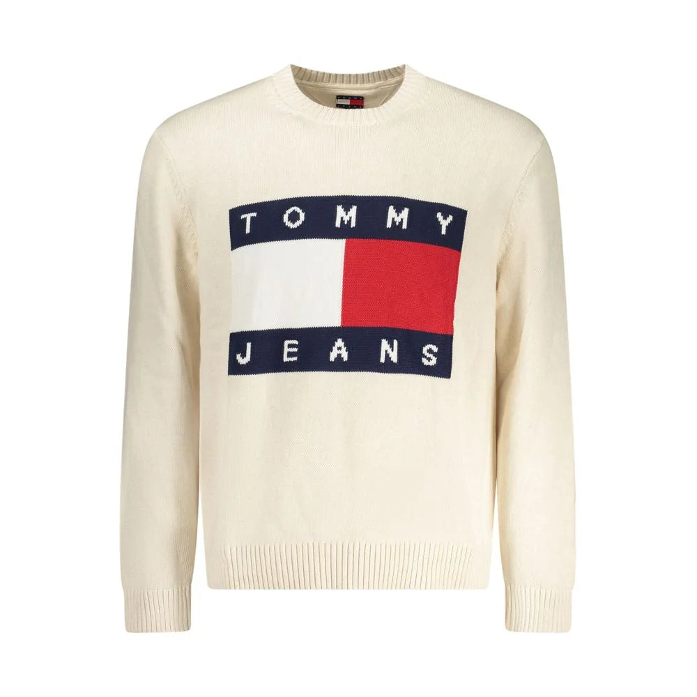 Tommy Hilfiger Beige Cotton Sweater - M