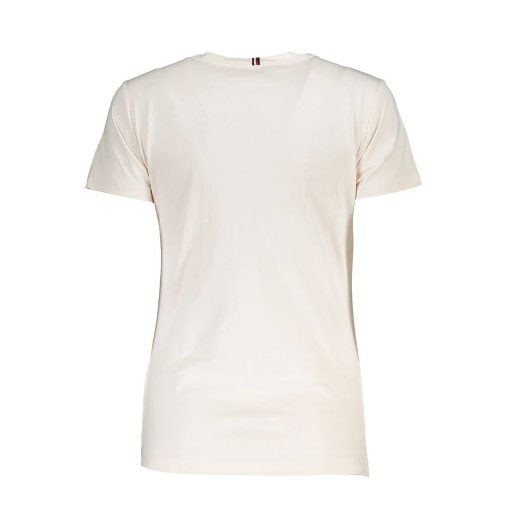 Tommy Hilfiger Beige Cotton T-Shirt - M