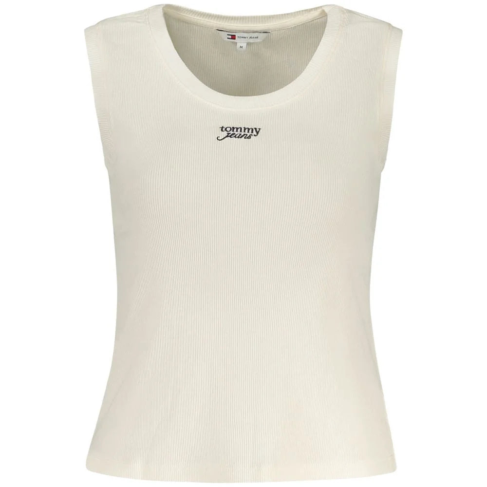 Tommy Hilfiger Beige Cotton Tank Top