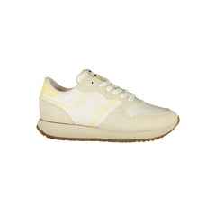 Tommy Hilfiger Beige Leather Women Sneaker - Sneakers