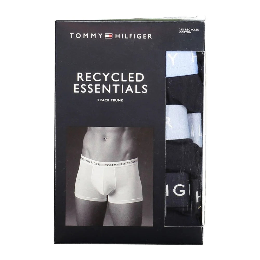 Tommy Hilfiger Black Cotton Men Boxer Trio Pack - S - Boxer Briefs